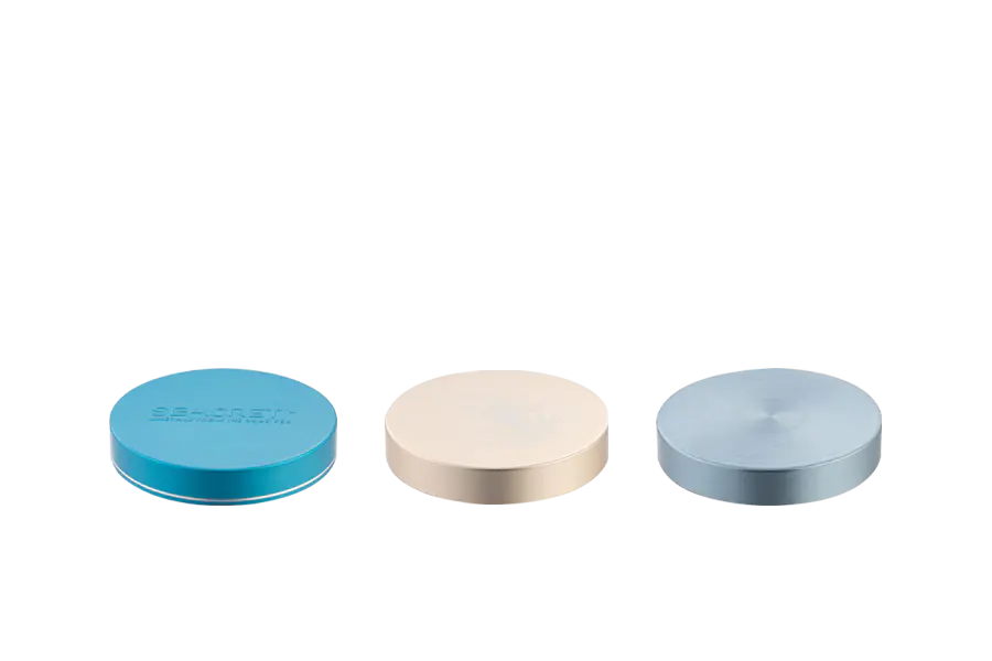 89-400-16 Round Aluminum-Plastic Cream Screw Lid 250 Ml With Perfect Sealing